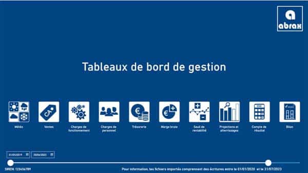 Tableau de bord Power BI de gestion financière basé sur le FEC